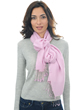 Cashmere & Seide accessoires kaschmir stolas platine rosa 204 cm x 92 cm